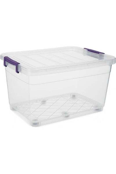 Generic KOVAR Stackable Storage Container, Clear Plastic Box with Locking Lid...