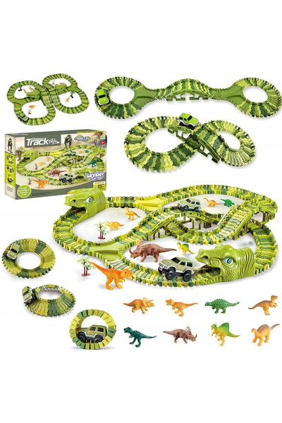 woopie Car Gate XXL Dinozauri 240 el. Distracție pentru copii