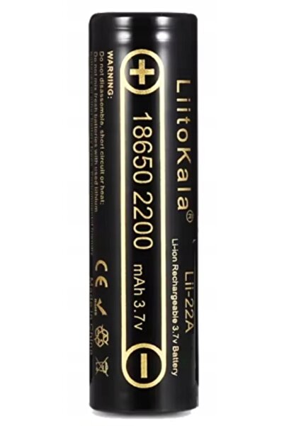 liitokala 3 bucăți Baterie Li-Ion 18650 3.7V 2200mAh Li-22A