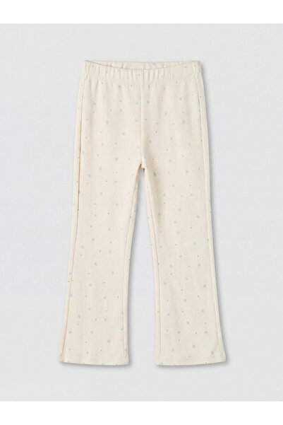 LC Waikiki Nevavm Farkıyla Lcw Kids Beige Interlock Patterned Tight & Slim El...