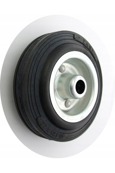 21 Roată metal-gumă 125mm fără carcasă - KL125