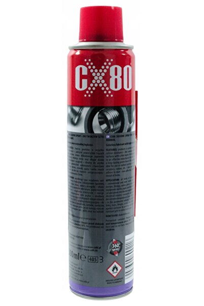 CX80 PLASTIC ȘI CAUCIUC SILICON INOX TRANSPARENT NSF H1 300ML - CX-021