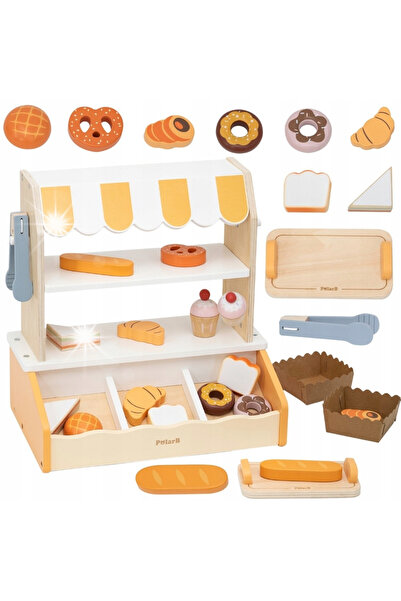 Viga Mini magazin de patiserie din lemn, stand de patiserie 16el. Cadou