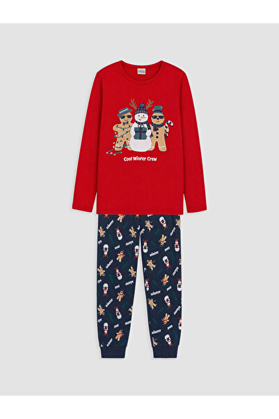 LC Waikiki I New Year's Themed Boys' Pajama Set from Freezen Store
