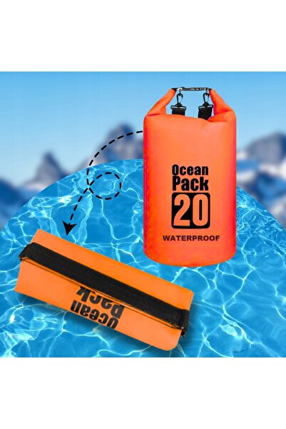 NO BRAND Sac impermeabil pentru caiac, rucsac 20L portocaliu