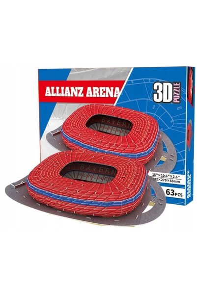 NO BRAND ALLIANZ ARENA BAYERN MONACO STADIUM DE FOTBAL PUZZLE 3D 63 DE PIESE