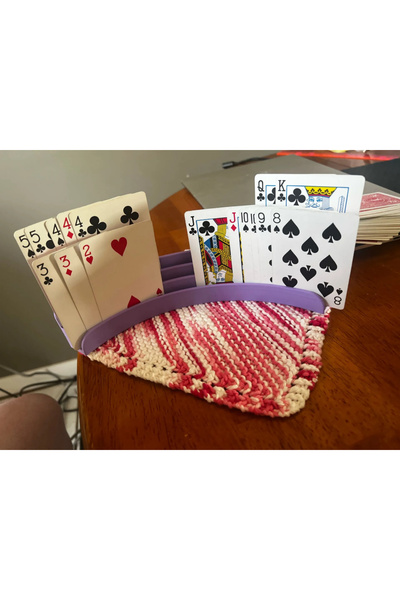 DU&ER 3-Tier Playing Card Holder – Playing Card Stand and Card Organizer