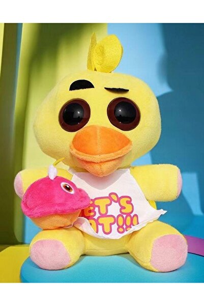 NO BRAND Mascotă plușată pui CHICA 24cm, din seria FNAF Five Nights at Freddy's