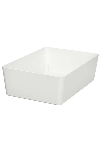 Generic Stackable Storage Box, White, 18x26x8 cm