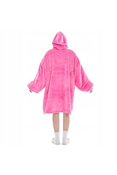 NO BRAND Hanorac-pătură călduros, tip oversize, gros, cu glugă, mare