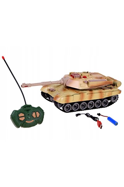 Jokomisiada Tanc cu telecomandă, vehicul militar, jucărie cu lumini LED