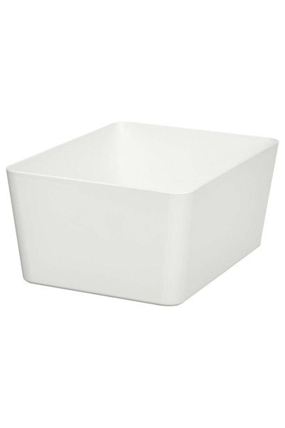 Generic Stackable Storage Box, White, 13x18x8 cm