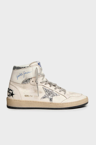 Golden Goose Logolu Hakiki Deri Sim Detaylı Bilekli Sneaker Ayakkabı Kadın AY...