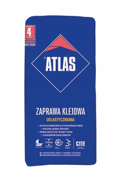 Atlas Adeziv pentru plăci ceramice elasticizat, rezistent la îngheț, 25 kg