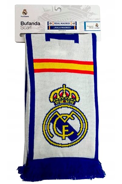 RM Fular de suporter Real Madrid, dublu-față, tricotat dublu 1ST RM4BUFD1 - wi
