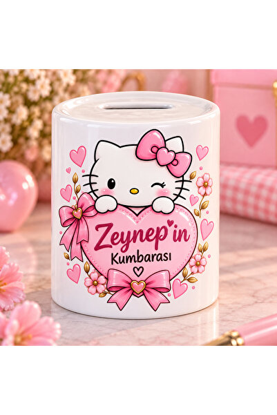 DKY Hello Kitty Seramik İsimli Çocuk Kumbara