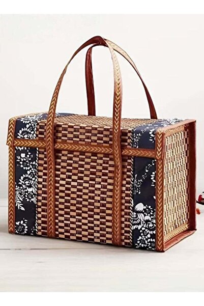 Generic 1pc Weave Picnic Baskets,Food Storage Basket,Wicker Baskets Woven Pic...