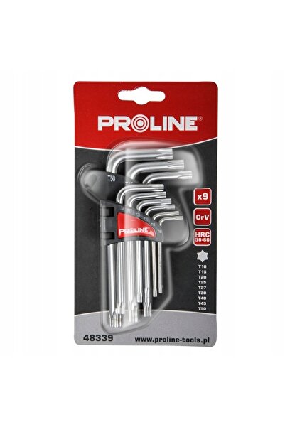 PROFİX Set de chei Torx PROLINE 48339 9 piese T10-T50 oțel CrV 1 buc.