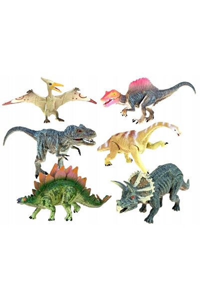 Jokomisiada Set de dinozauri pictați, diverse tipuri, 6 piese ZA2051