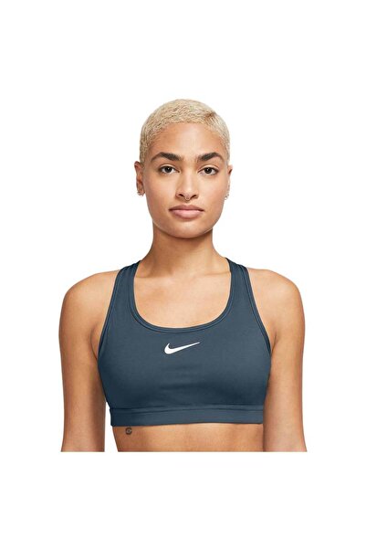 Nike Γυναικείο Αθλητικό Σουτιέν Swoosh με Μεσαία Υποστήριξη και Ενίσχυση XL