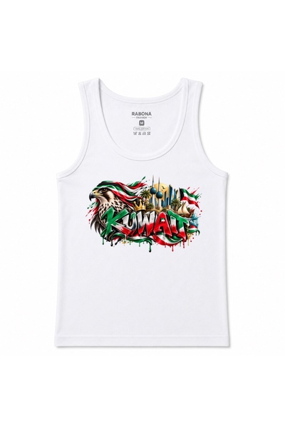 Rabona Fashion Kuwait Falcon Skyline Heritage Graffiti Graphic Tank Top