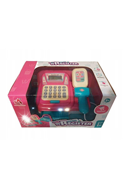 MADEJ Casă de marcat de jucărie cu scanner, calculator și cutie de bani pentr...