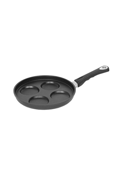 AMT Gastroguss Pancake / blinis pan, aluminum, 26 cm, height 1 cm, induction -
