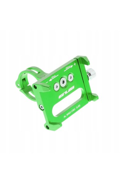 GUB Suport de ghidon pentru bicicletă, verde, din aluminiu