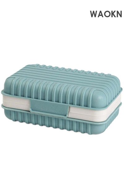 Generic Travel Soap Holder with Lid - Draining Soap Box , suitable for Shower...