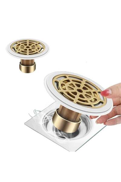 Generic Odor-Proof Floor Drain – 2 Pieces, All-Copper, Thickened, Extra Large...