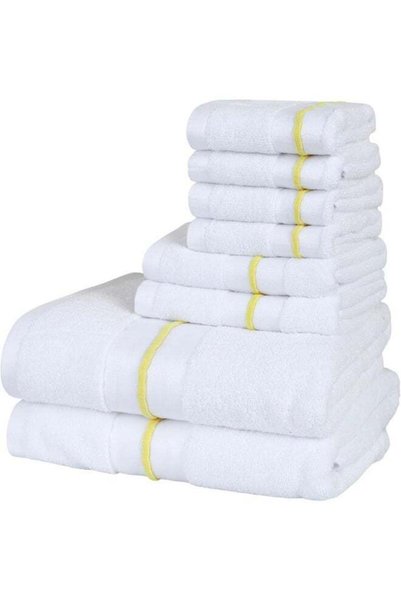 Generic Home Dwell Premium Bath Towels Set - Set of 8 - 100% Cotton Highly Ab...