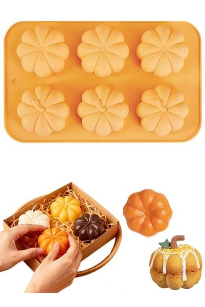 Generic 1Pcs 3D Pumpkin Silicone Cake Molds, Thanksgiving Autumn Baking Mould...