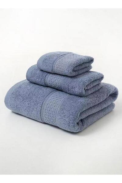 Generic Pack of 3 - Bath Towels, Blue