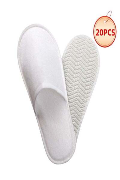 Generic 20 Pairs Disposable Slippers, Non-Slip Disposable Slippers Portable I...