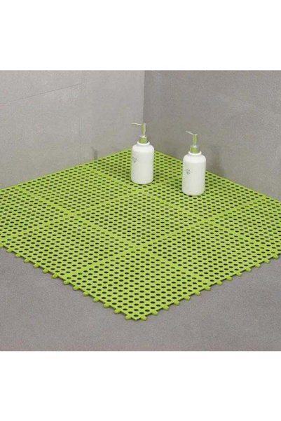 Generic 9 Pieces Non-Slip Shower Stall Mat with Drain Holes - Durable Plastic...