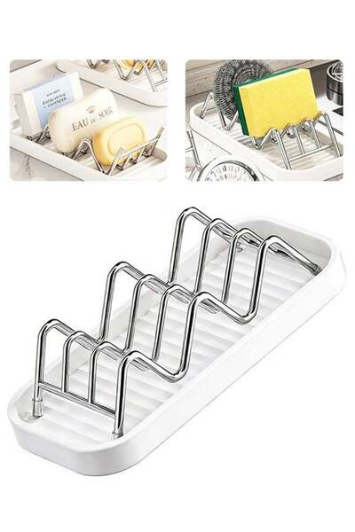 Generic Stainless Steel Self Draining Soap Dish Bathroom Soap Storage Holder