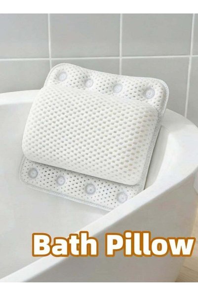 Generic Bathtub Pillow with Multiple Suction Cups, Soft Thick Bath Pillow for...