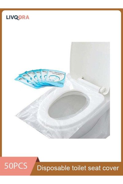 Generic 50 Pack Disposable Toilet Seat Covers – Waterproof & Non-Slip, Indivi...