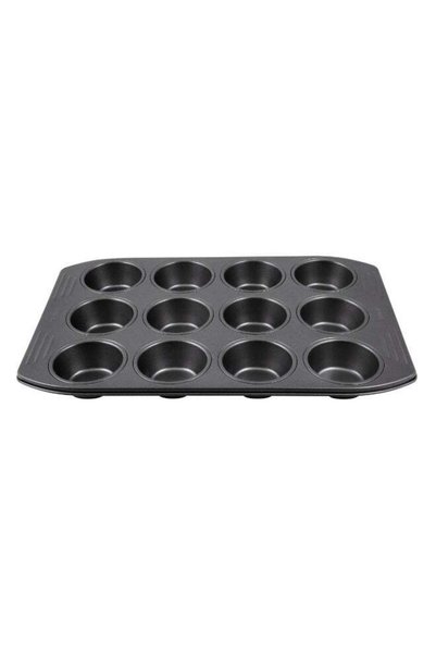 Generic Baking Mold | Easy Grip 12 Muffins 26.5X39.5Cm | Carbon Steel | Easy ...