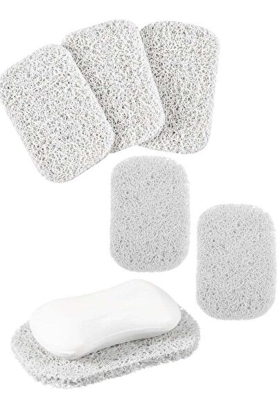 Generic 5Pcs White BPA-Free Soap Holder Pads, Soap Lifting Savers for Bathroo...