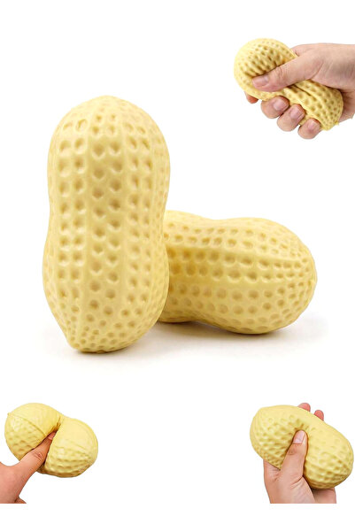 REZZOSS Peanut Squishy Fidget Toy 2-Pack – 11cm Realistic Slow-Rising Stress ...