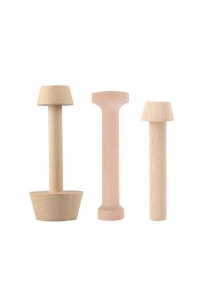 Generic Wooden Egg Tart Molds – 3 Pieces Pastry Tamper Tool Set – Wooden Tart...