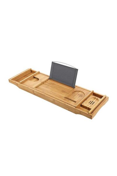 Generic Wooden Bathtub Storage Rack Brown 76.5x24.5x6.5cm