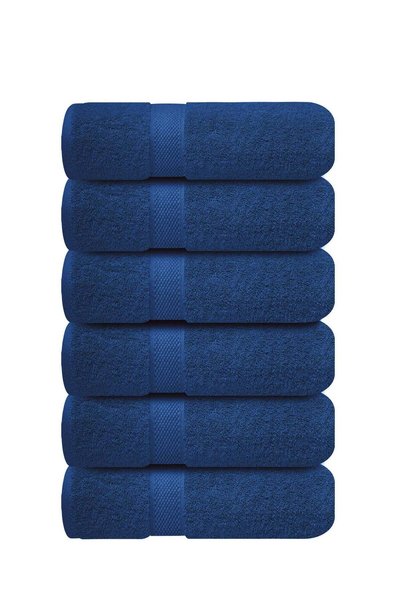Generic Premium Navy Blue Hand Towels - Pack of 6, 16 x 28 Inches (41 x 71cm)...