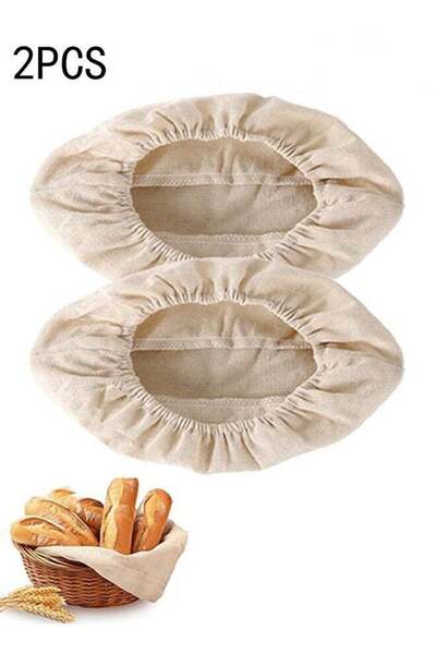 Generic 2 Pcs Liners, Cloth Bowl Covers for Bread Proofing,Reusable Natural R...