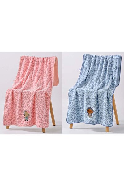 Generic 2-pack bath towels, measuring 55.12 inches in length and 27.56 inches...