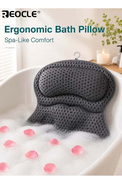 Generic Luxury Spa Bath Pillow with 4D Air Mesh Technology Hypoallergenic Non...