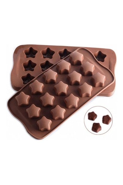 Generic Star Shaped Silicone Mold Brown 21cm