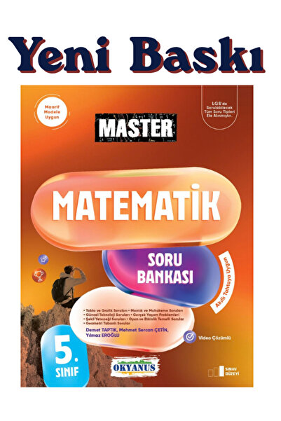 Okyanus Yayıncılık Okyanus Yayınları Master 5.Sınıf Matematik Soru Bankası 20...