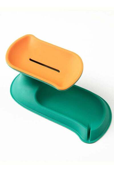 Generic 360 Degree Rotating Removable Soap Box Green NAcm